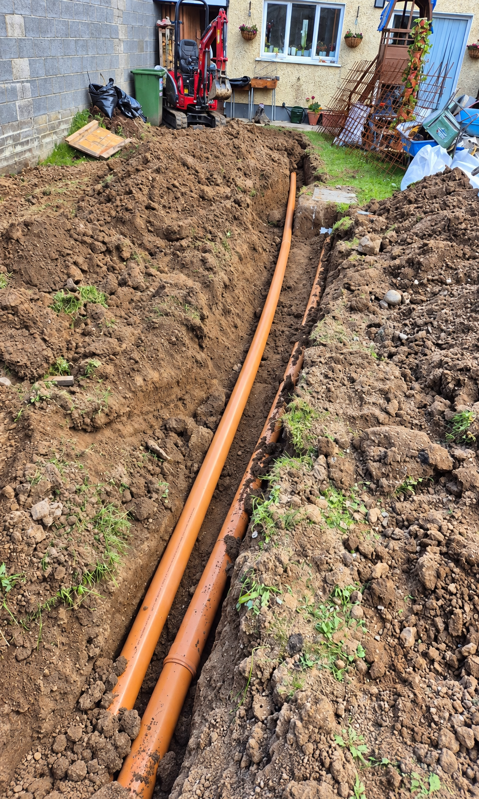 Excavation and pipe work